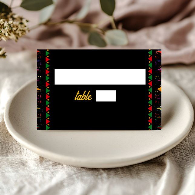 Carte De Placement Mariage mexicain coloré (Créateur téléchargé)