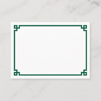 Carte De Placement Mariage Minimaliste avec Bordure à Clés Grecques V