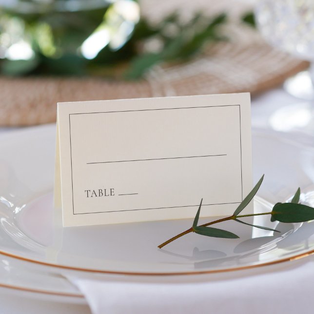 Carte De Placement Mariage Minimaliste Et Élégant (Créateur téléchargé)