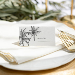 Carte De Placement Mariage minimaliste tropical moderne
