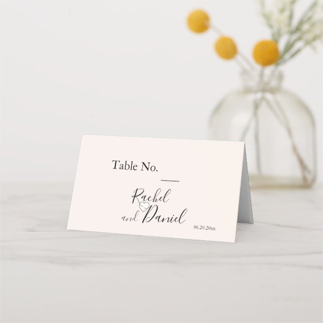 Carte De Placement Mariage moderne (Devant)