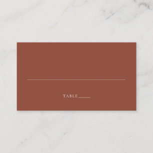 Carte De Placement Mariage Moderne Editorial Cuivre Rustique