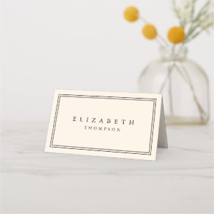 Carte De Placement Mariage Moderne Minimaliste Ivoire Beige