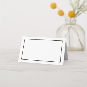 Carte De Placement Mariage noir et blanc vierge