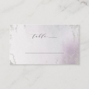 Carte De Placement Mariage Ombre Lavender Purple Silver Numéro de tab