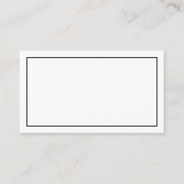 Carte De Placement Mariage papier Kraft rustique vierge (Devant)