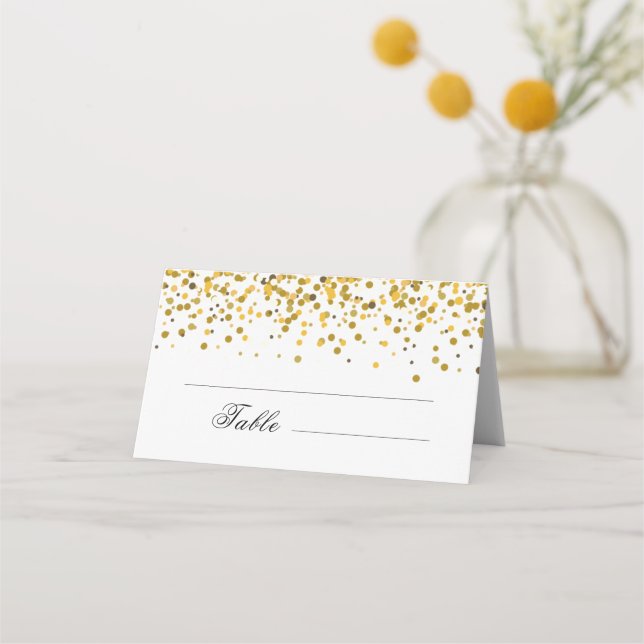 Carte De Placement Mariage parties scintillant (Devant)