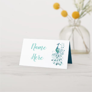 Carte De Placement Mariage Peacock Nom du lieu
