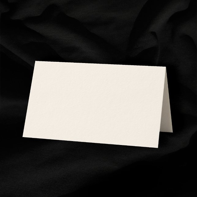 Carte De Placement Mariage plié Matte Cream Blank 2" x 3,5" (Matte Cream Blank 2" x 3.5" Folded Wedding Place Card)