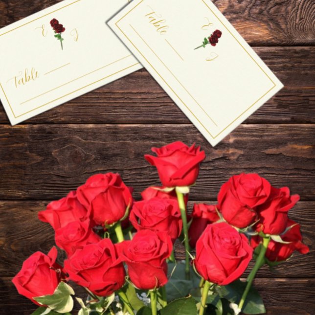 Carte De Placement Mariage Rose d'or ivoire (Créateur téléchargé)