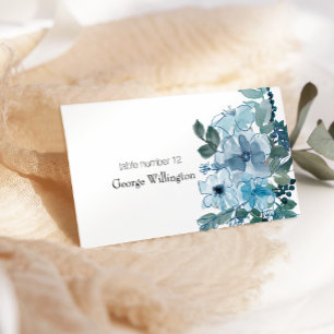 Carte De Placement Mariage Rose moderne Pastel Blue