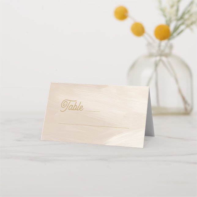 Carte De Placement Mariage Rose Pâle (Devant)