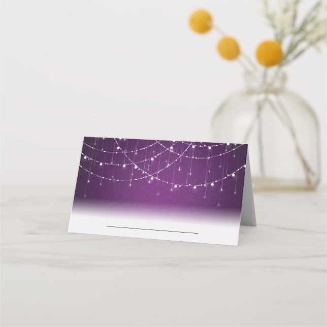 Carte De Placement Mariage Royal Purple String (Devant)