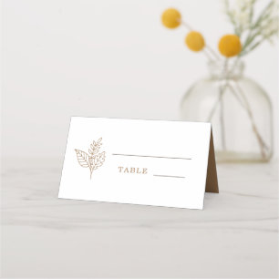 Carte De Placement Mariage Sprig d'automne