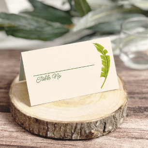 Carte De Placement Mariage Tropical de Bord de Mer aux Flamants Roses