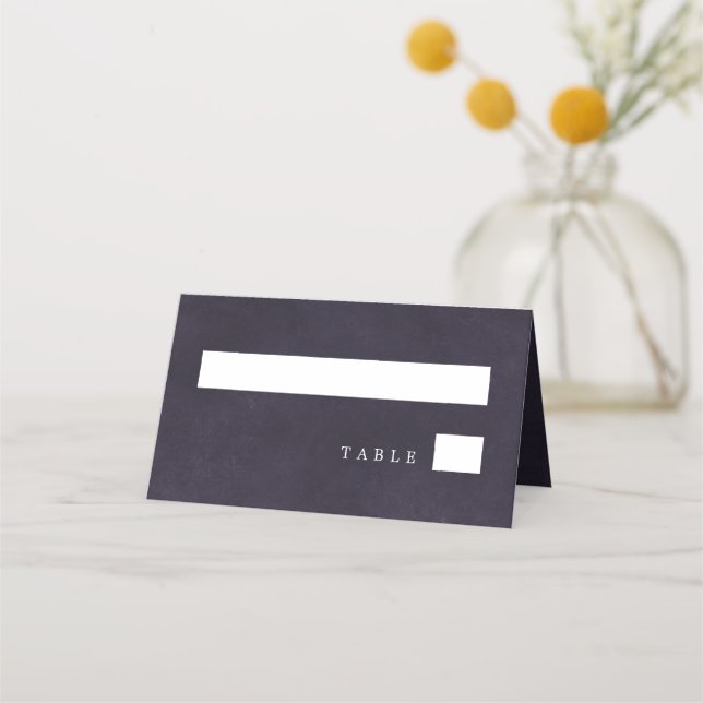 Carte De Placement Mariage violet élégant typographie classe (Devant)