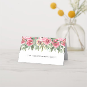 Carte De Placement Mariage Watercolor Peony