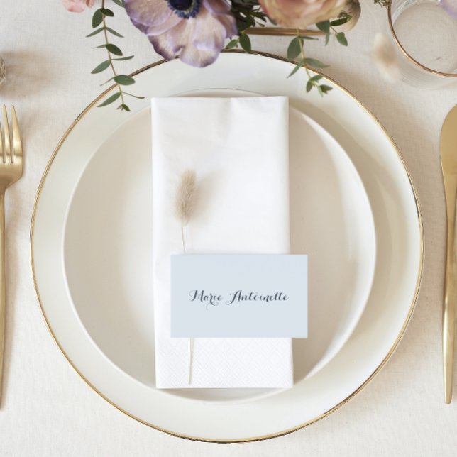 Carte De Placement Marie Antoinette Mariage Rococo Dusty Blue (Créateur téléchargé)