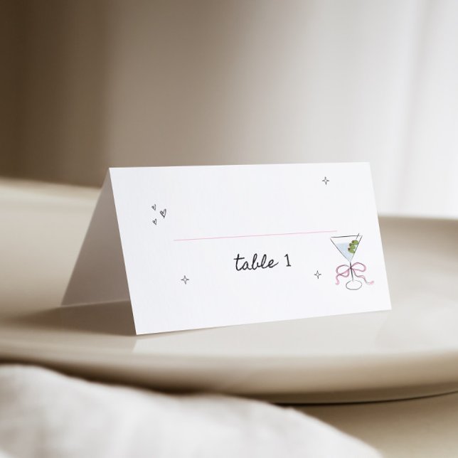 Carte De Placement Mariée dans une toute petite fête de mariage (Créateur téléchargé)