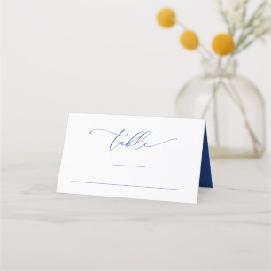 Carte De Placement Marseille Bleu & White Mariage Numéro de table
