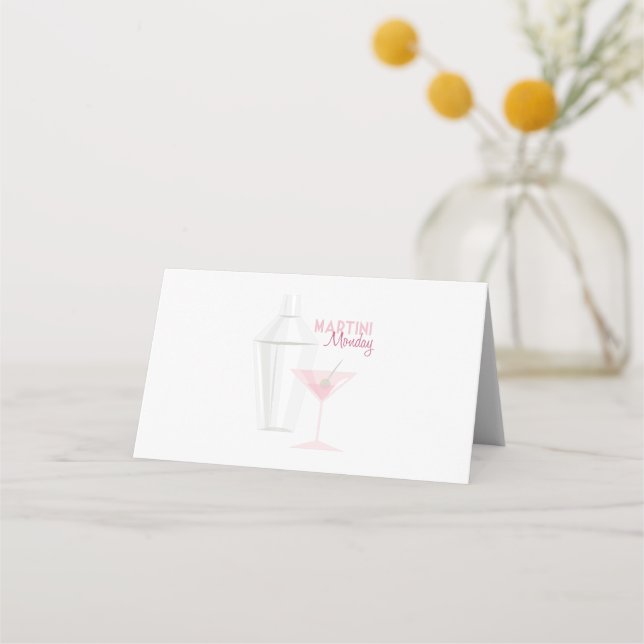 Carte De Placement Martini lundi (Devant)