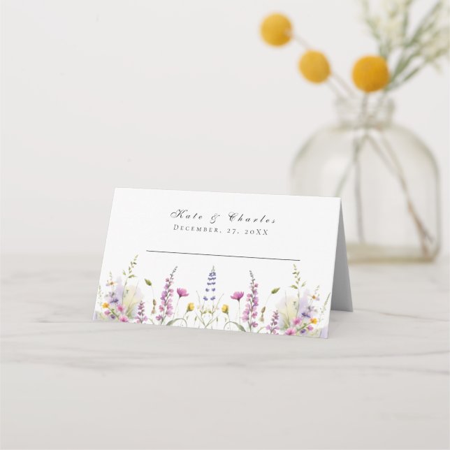 Carte De Placement Meadows Fleurs sauvages (Devant)