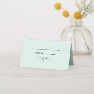 Carte De Placement Mention élégante Black Mariage Table Place Card