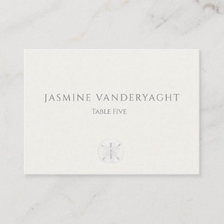 Carte De Placement Minimalist Coastal Wedding