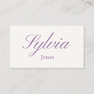 Carte De Placement Minimalist lilac wedding place cards, engagement