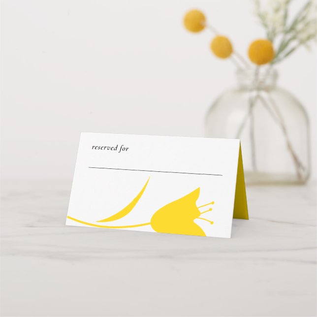 CARTE DE PLACEMENT MOD JAUNE MARIAGE TULIP (Devant)