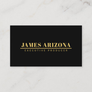 Carte De Placement Moderne minimaliste Black Gold Professional tendan
