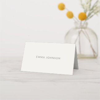 Carte De Placement Monogramme de mariage minimaliste moderne