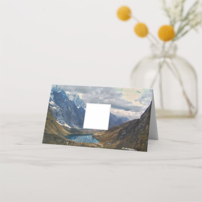 Carte De Placement Montagnes alpines pittoresques photo (Devant)