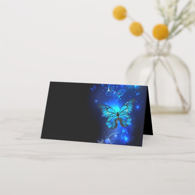 Carte De Placement Morpho Butterfly in the Dark Background (Devant)