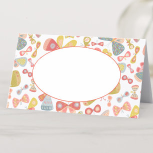 Carte De Placement Motif Pastel Graphic moderne