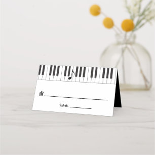 Carte De Placement Musiciens créatifs Piano Keys Mariage