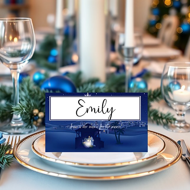 Carte De Placement Nativité Jésus est la raison Carte postale (Créateur téléchargé)