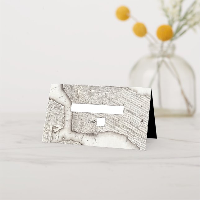 Carte De Placement New York City Destination Mariage NYC (Devant)