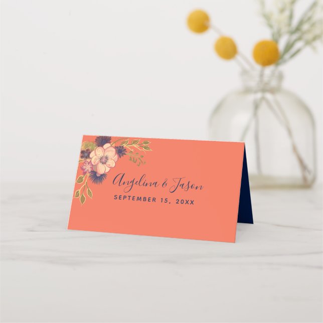 Carte De Placement Noces de Corail (Dos)