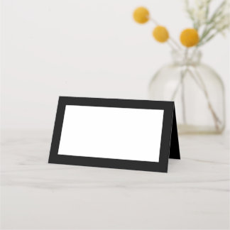 Carte De Placement Noir et Blanc Moderne Minimaliste