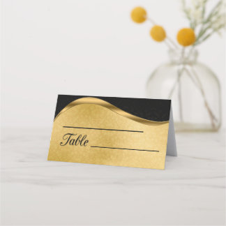 Carte De Placement Noir or