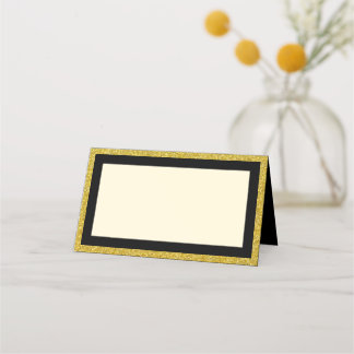 Carte de placement Noir & Or | Vierge pour les nom