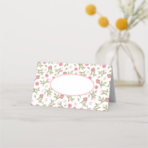 Carte De Placement Nom du parti Place Cartes-Pink Rose Buds