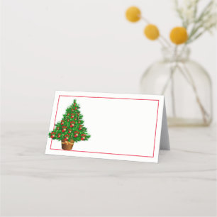 Carte De Placement Nom Place Card-Christmas Tree