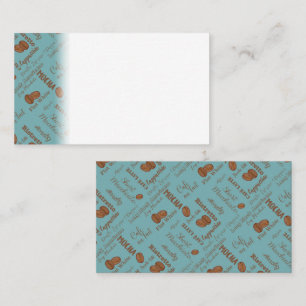 Carte De Placement Noms de boissons amateur de caféine grains de café