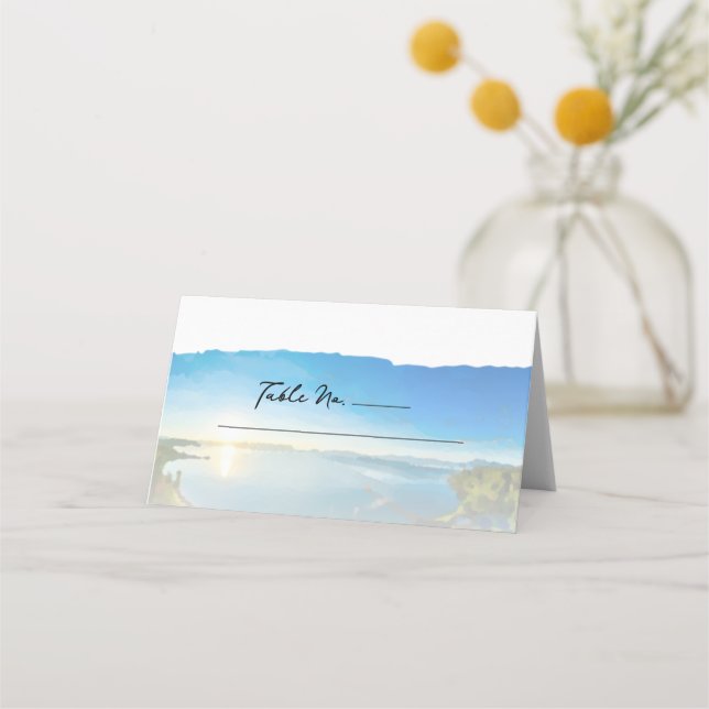 Carte De Placement North Lake Tahoe Destination Wedding (Devant)