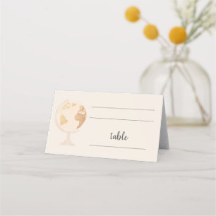 Carte De Placement Notre Adventure World Globe Carte Voyage Mariage o