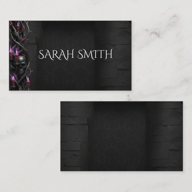 Carte De Placement Nuit Éternelle Mariage Gothique Vampire Romance So (Devant / Derrière)