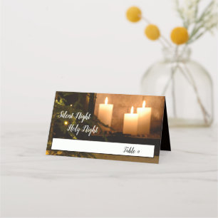 Carte De Placement "Nuit Silencieuse Sainte Nuit" Bien-aimée Carol de