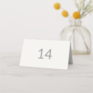 Carte De Placement Numéro de table de mariage intime minimaliste mode